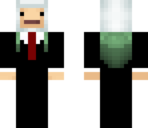 fin the human in suit