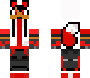 red and white wolf boy