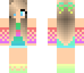 gamergirl rainbow skin