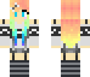 rainbow hair edit