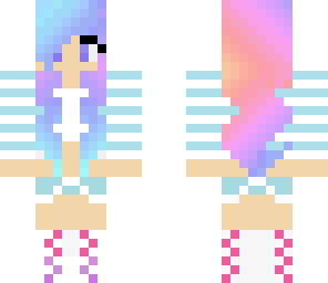rainbow hair girl