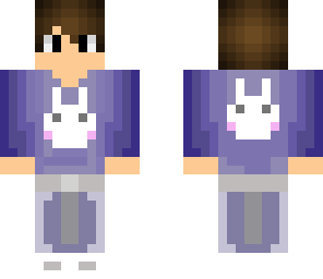 cute boy in bunny pyama