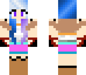 blue hair girl