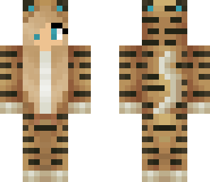 blond tiger girl
