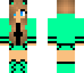 cute girl green