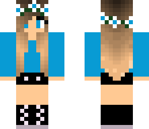 cyan flower girl
