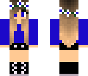 dark blue flower girl