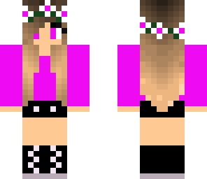 magenta flower girl