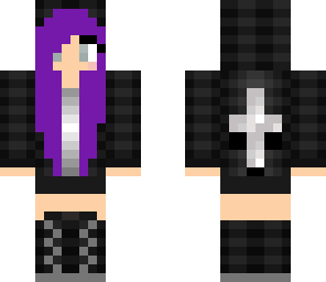 purple cross girl