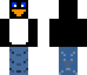cute penguin with jeans