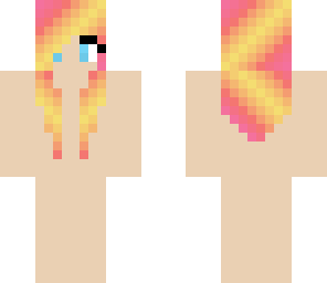 colourful hair template