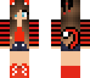 red cat girl