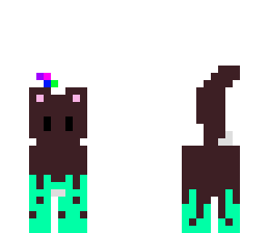 mint chocolate chip kitty with mnms and whipcream