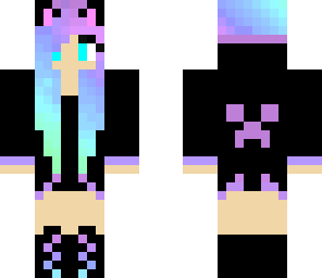 pink and blue girl