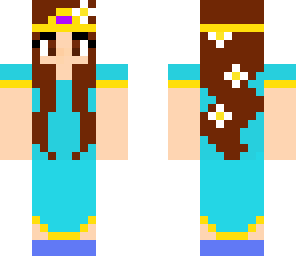 blue dressed princess