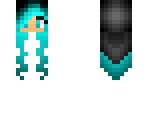 blue haired no body girl