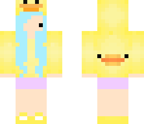 derpy blue duck girl