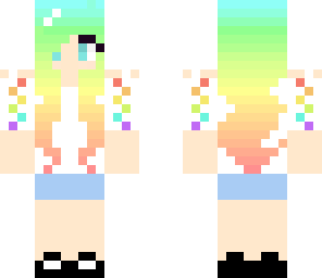 rainbow casual girl