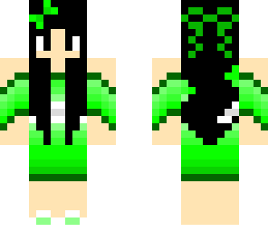 green dress