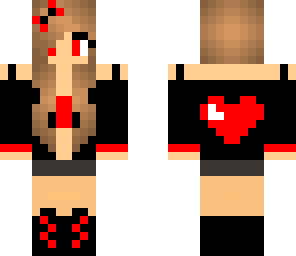 red and black girl von werwolflea