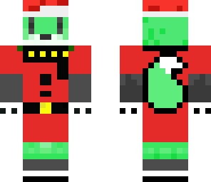 green christmas fox