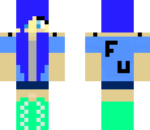 blue girl is mine