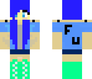 blue girl skin is mine
