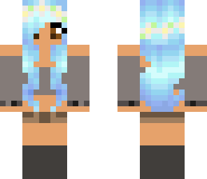blue girl