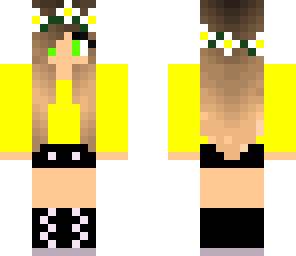 yellow flower girl