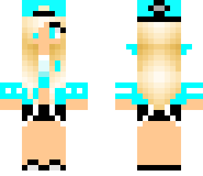 skater girl light blue