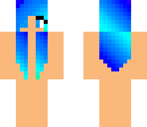 blue hair girl base