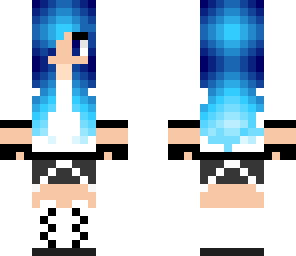 blue aqua girl