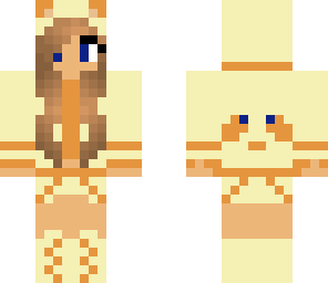 yellow and orange girl panda