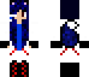 red and blue wolf girl