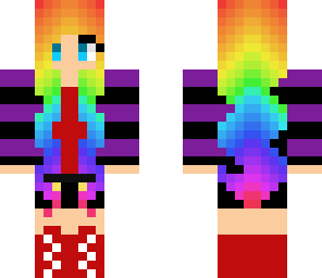 rainbow hair girl