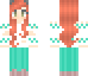 winter fall girl