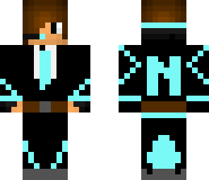 cool dude cyan in a tux