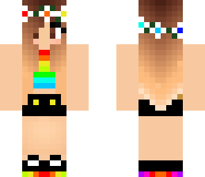 rainbow summer girl