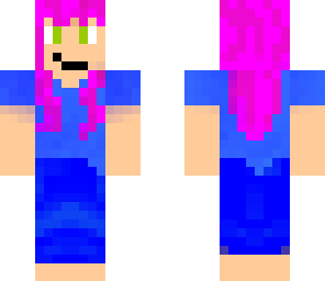 pink haired girl