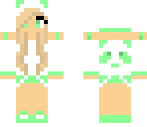 cute mint panda girl