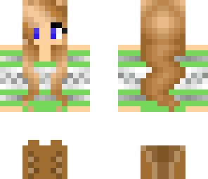 green winter girl