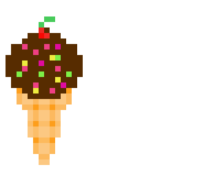 chocolate flavoured ice cream