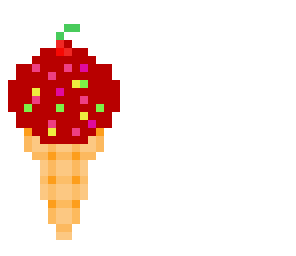 cherry flavoured ice cream