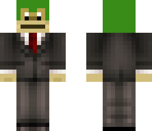 green monkey in suit