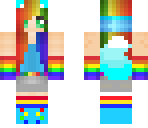 edited rainbow girl