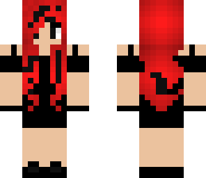 black red hair melt