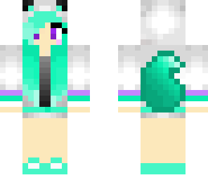aqua and purple wolf