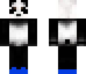 new and improved panda with blue sneakers