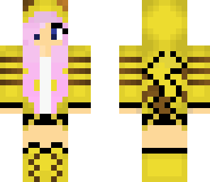 pink haired pikachu girl