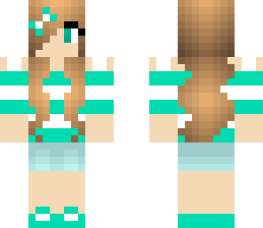 mint green girl